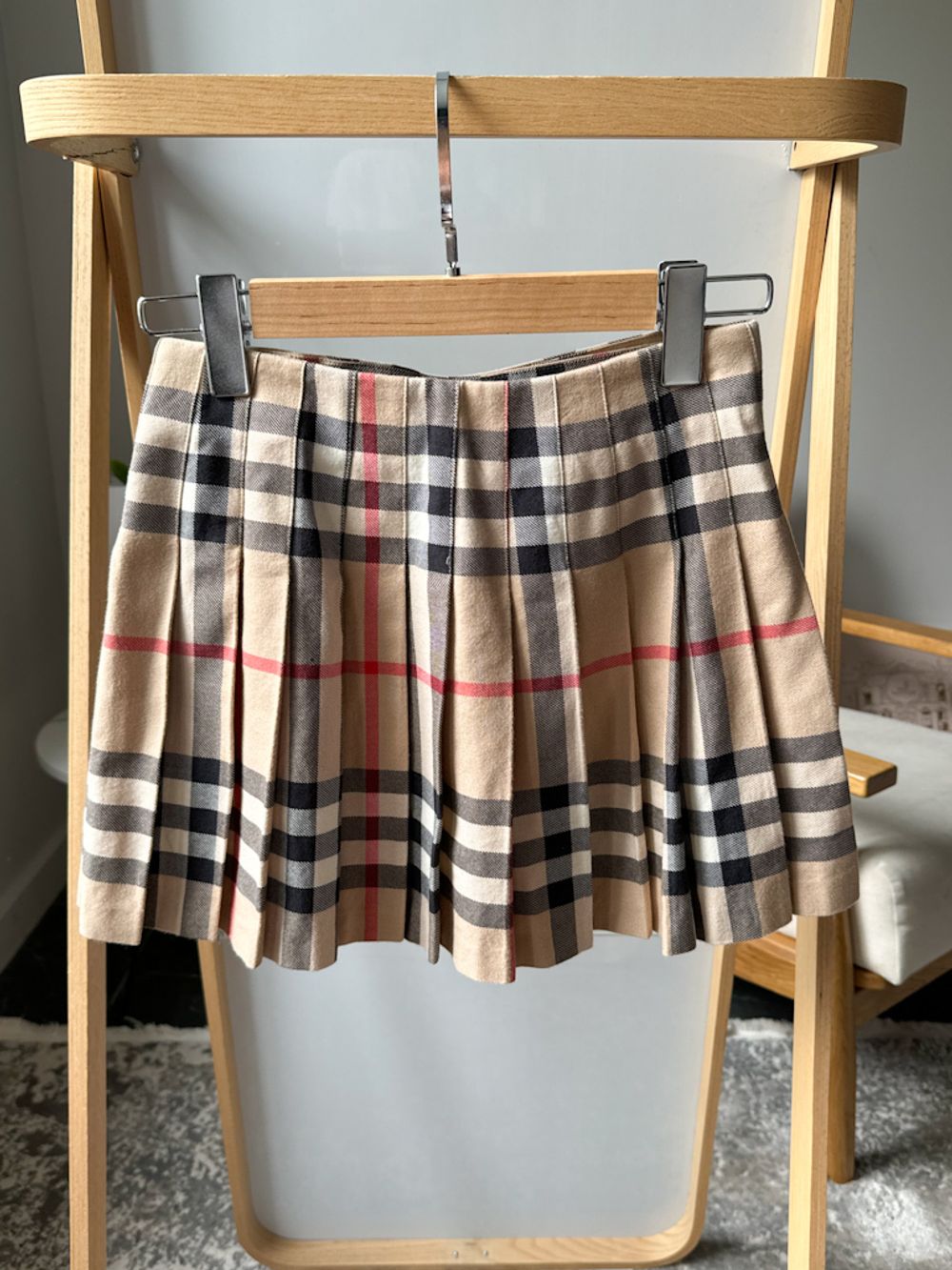 Юбка с запахом в складку Burberry, 140
