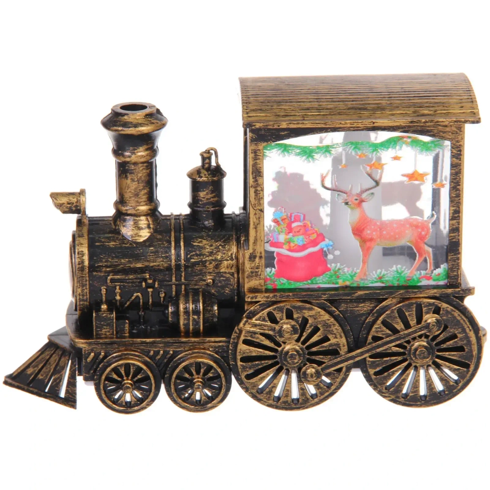 Сувенир с подсветкой «Волшебный паровозик» 8*5*14 см, Бронза (работает от батареек LR44*3)