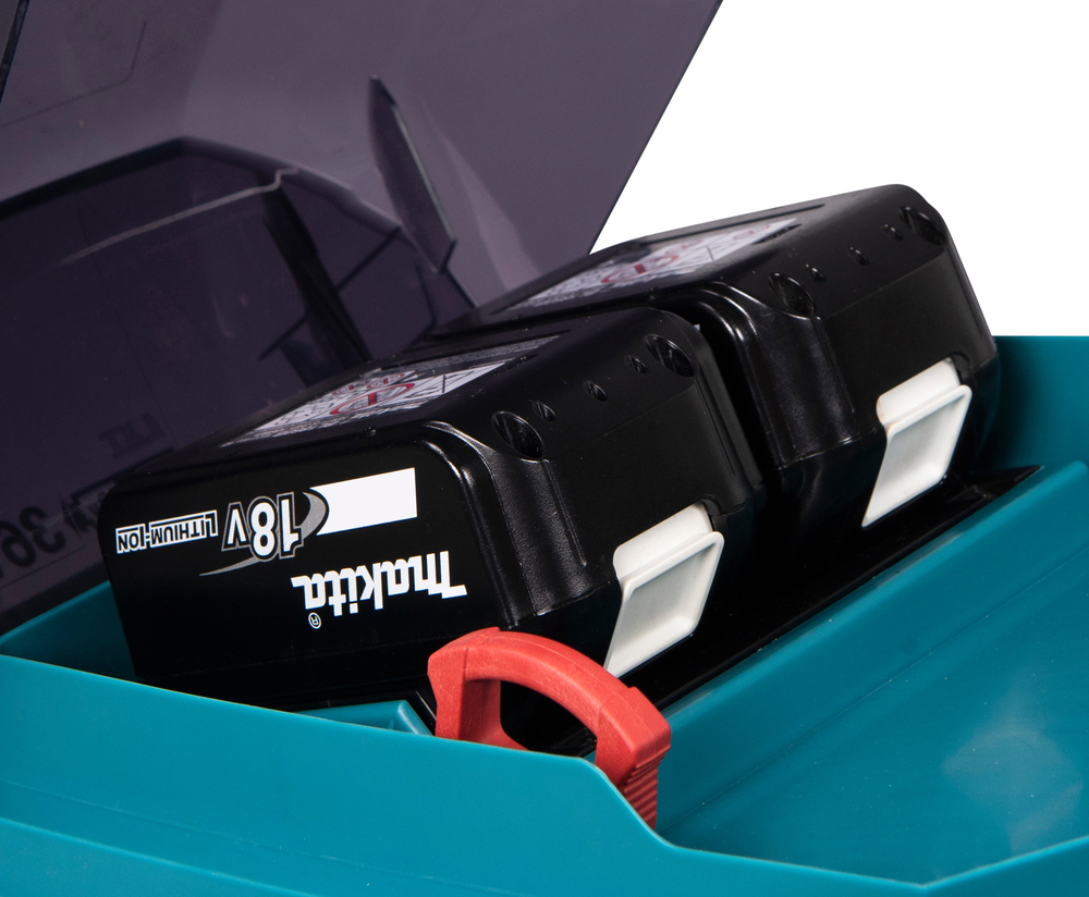 Газонокосилка аккум. LXT 2х18В, 860Вт, 48см, 62л 2,5-5км/ч,4в1,XPT, (2xBL1850B, DC18SH) Makita DLM481CT2