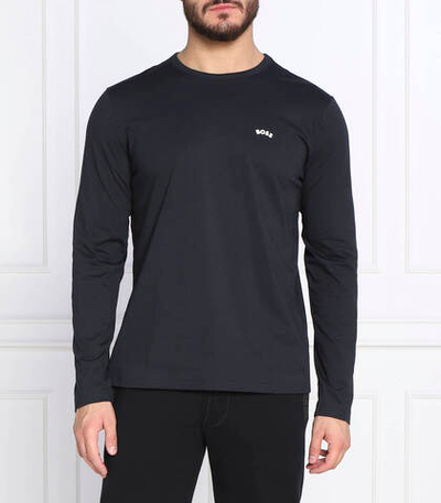 лонгслив togn curved BOSS GREEN - темно-синий(50472551)