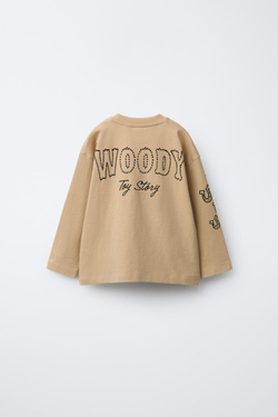 ZARA ФУТБОЛКА С ПРИНТОМ TOY STORY © DISNEY PIXAR, СВЕТЛО-КОРИЧНЕВЫЙ