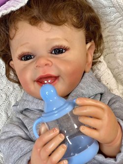 Кукла Реборн виниловая 55см в пакете (FA-155)