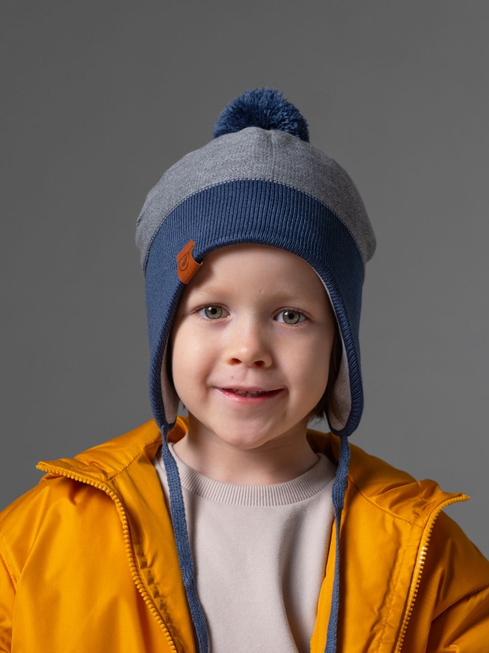 Шапка зимняя вязаная (Серый габардин) КОДИ