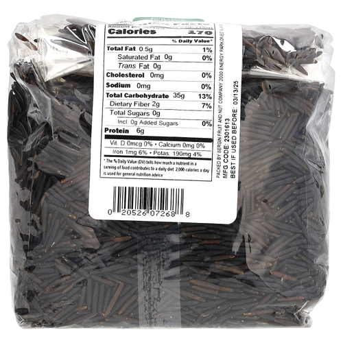 Bergin Fruit and Nut Company, Дикий рис, 454 г (16 унций)