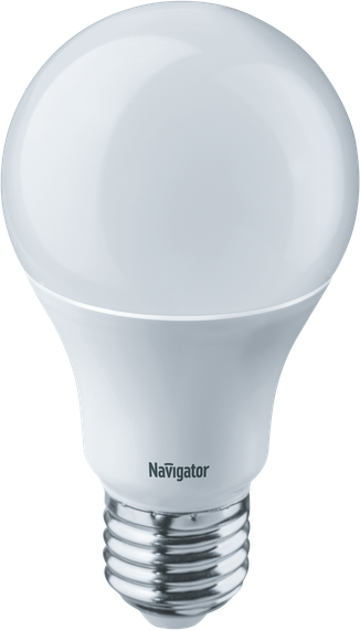 Лампа светодиодная Navigator A60 220V Е27 7W 2700K груша 22772