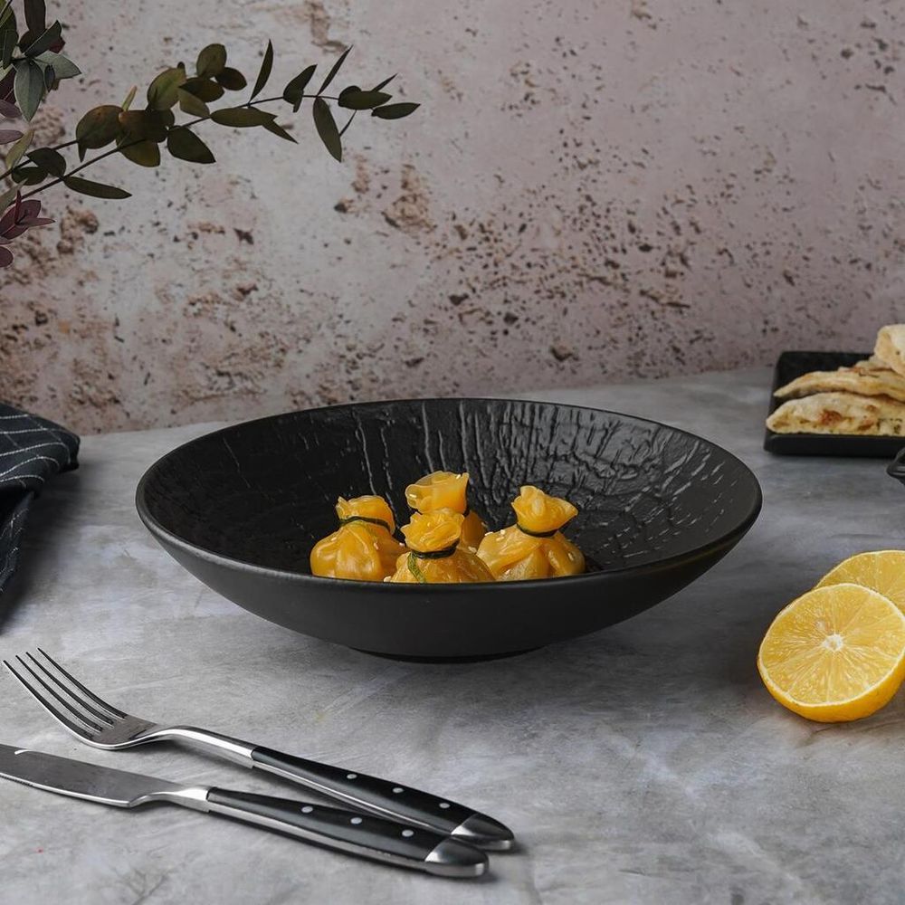 Салатник 1000 мл d 24 см h5,5 см Black Raw Wood P.L. Proff Cuisine [4]