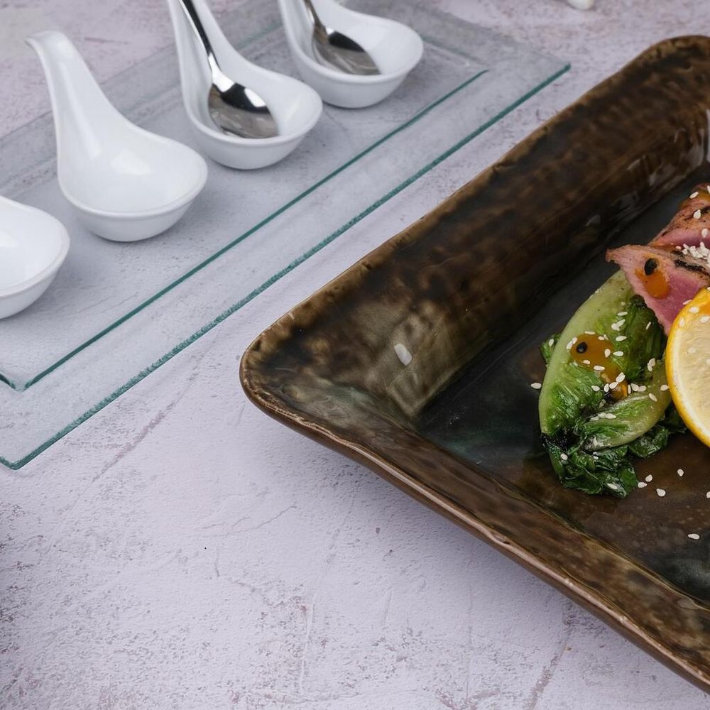 Блюдо прямоугольное 31*21,5 см h4,8 см 600 мл Dark   P.L. [1]