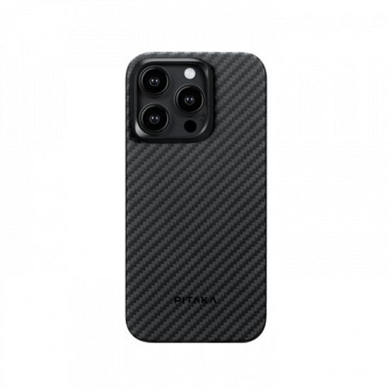 Чехол Pitaka MagEZ Case 4 для iPhone 15 Pro Black/Grey Twill 1500D