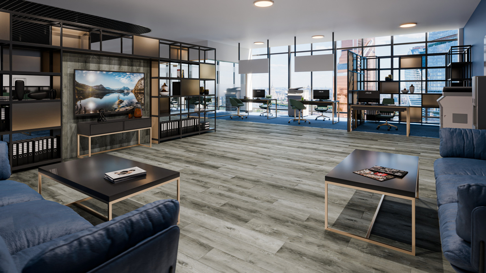 LVT-плитка Damy Floor TCM369-28-LVT Дуб Рустикальный Cерый