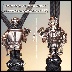 Темлячная бусина "Доктор" для ножей , бронза