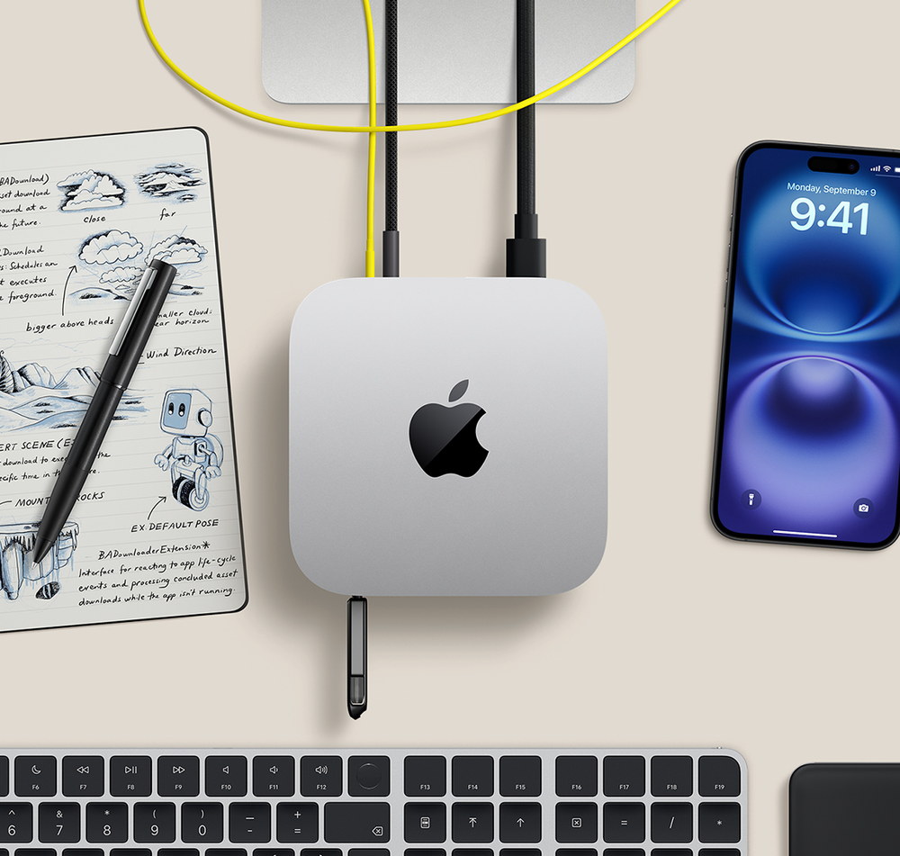 Мини настольный компьютер Apple Mac Mini (M4 10C CPU, 10C GPU, 2024) 16 ГБ, 256 ГБ SSD
