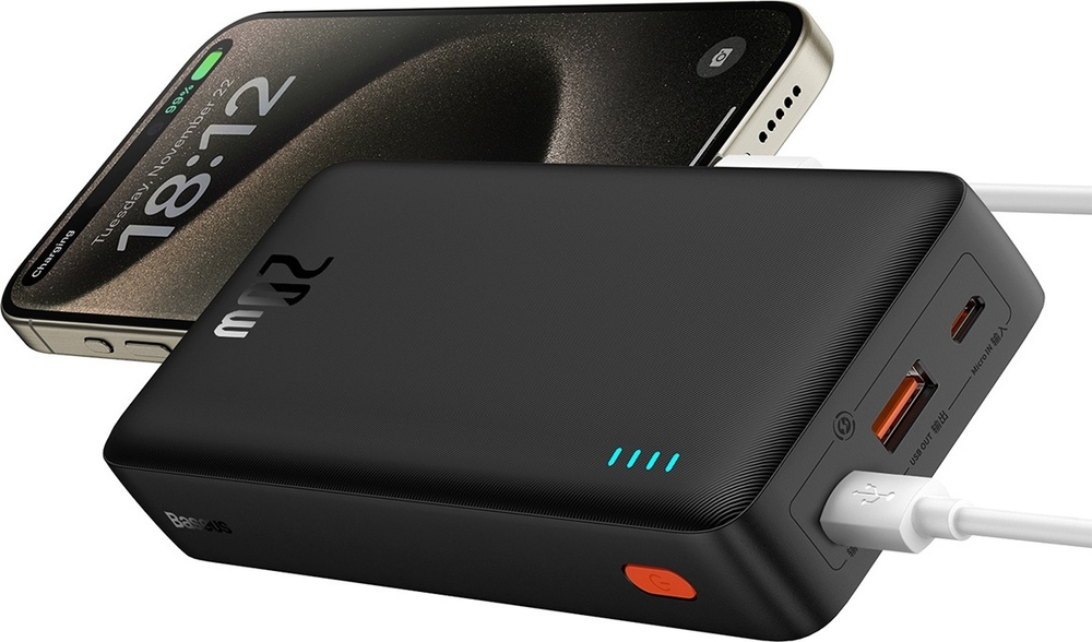 Внешний аккумулятор Baseus Airpow C+U 20W P10022804113-00 20000 мАч черный