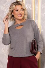 Джемпер трикотажный Сайрис (светло-серый) Б14790-50М LT Collection