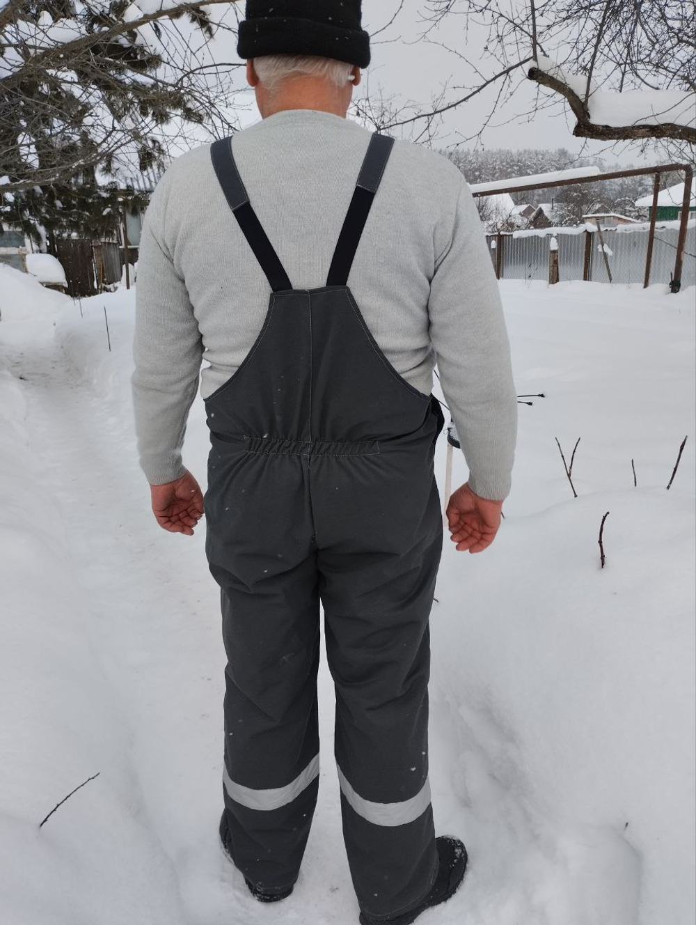 Полу комбинезон рабочий Легион серый на лямках
