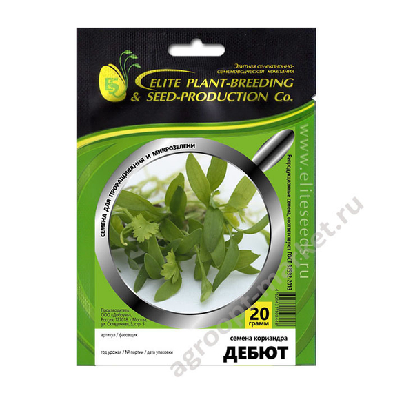Семена для проращивания кориандра Дебют (Гавриш) – фото 2