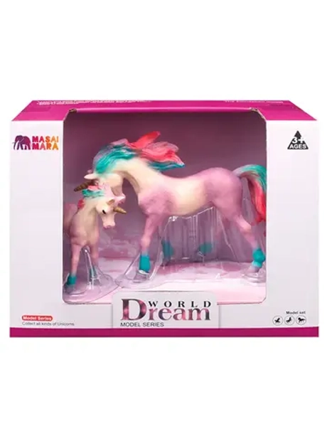 Набор фигурок животных Мир фэнтези Семья сиреневых единорогов 2 шт