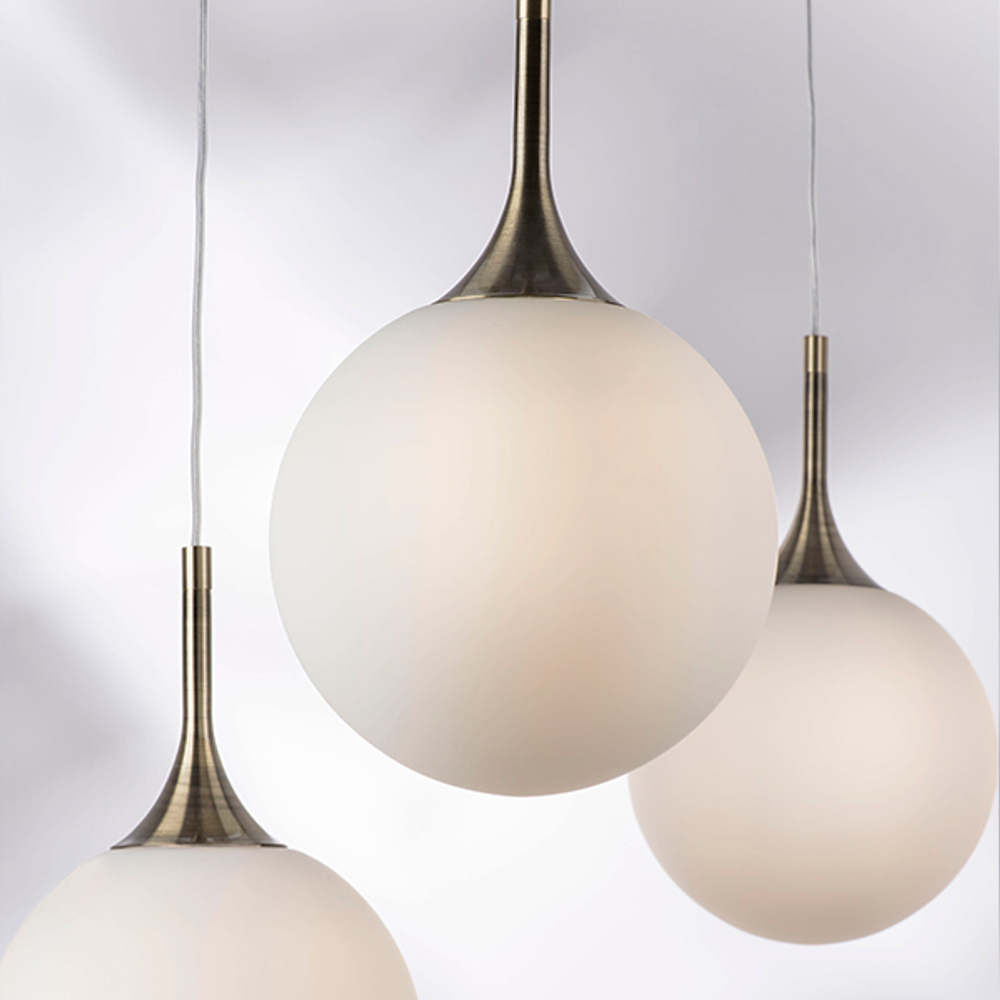 813021 Подвес GLOBO 1х40W E14 бронза/белый