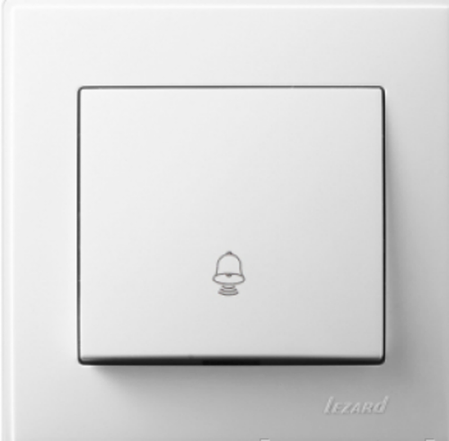 LESYA 705 0202 103 Кнопка звонка белая с белой вставкой (10шт)120шт