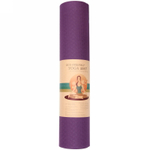 Коврик для йоги 6мм 61*183 см «Гармония» 2х сторонний, фиолетовый/розовый