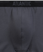 Мужские трусы шорты Atlantic, набор из 5 шт., хлопок, коричневые + графитовые + чёрные + фиолетово-серые + каберне, 5SMH-004
