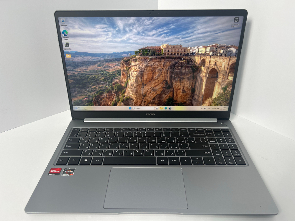 Ноутбук Tecno T15DA (4894947004988) 15.6"/AMD Ryzen 7 5800U/RAM 16GB/SSD 512GB/AMD Radeon Graphics/1920*1080/IPS/DOS/Подсветка кл-ры: LED/серый космос. Состояние: B1