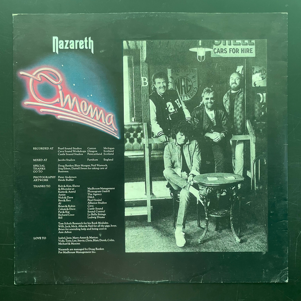 Nazareth ‎– Cinema (Голландия 1986г.)