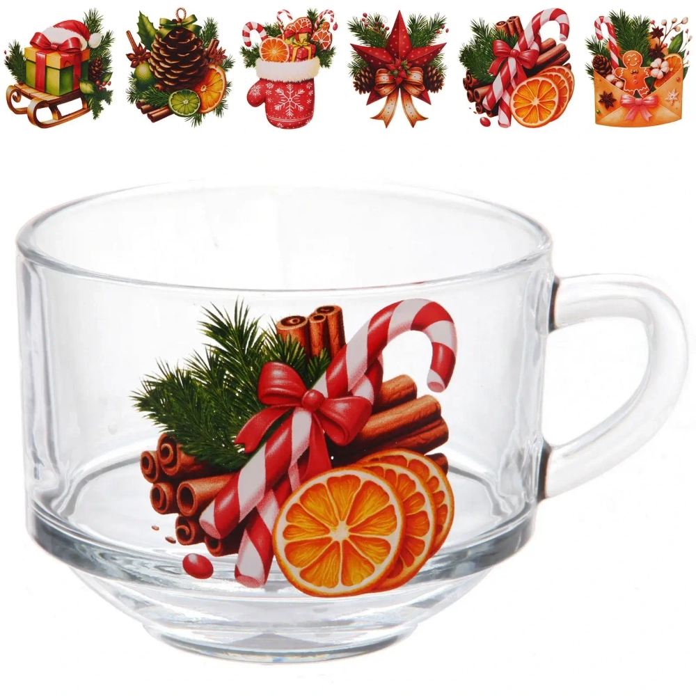 Кружка для бульона 625мл «Зимняя фантазия» 6 видов