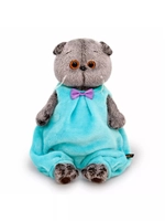 Мягкая игрушка Кот Басик в комбинезоне 19 см Ks19-199