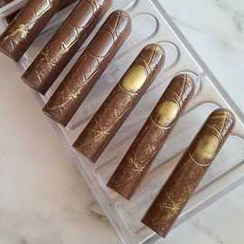 886 | Форма для шоколадных батончиков "Сигара" (275х135 мм)