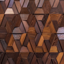 Деревянная мозаика для стен Wood Mosaic Магна термо