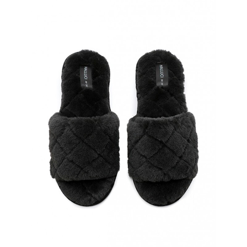 Тапочки из искусственного меха | черный