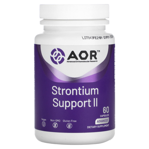 Advanced Orthomolecular Research AOR, Strontium Support II, 341 мг, 60 капсул