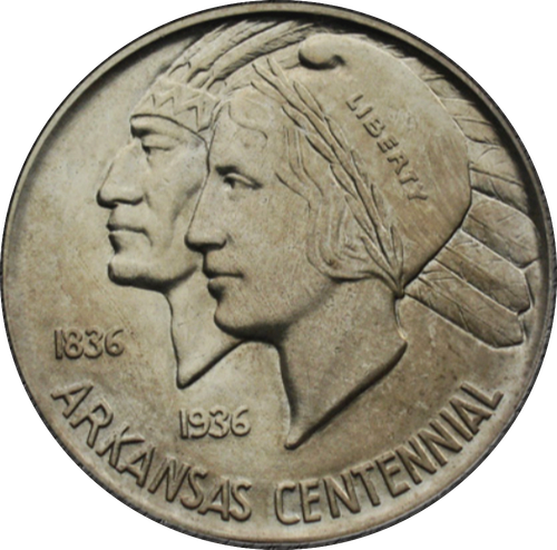 50 центов США Arkansas 1939 D