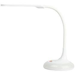 Настольный светильник ЭРА NLED-481-10W-W светодиодный с RGB ночником белый | Светодиодные настольные лампы