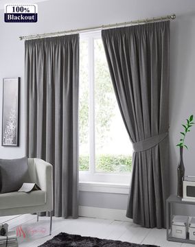 XL-Палермо Blackout 100% (тёмно-серый) Шторы Канвас Блэкаут