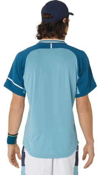 Мужское теннисное поло Asics Match Polo - Бирюзовый
