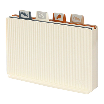 Набор из 4-х разделочных досок с держателем Cut&Store, молочный