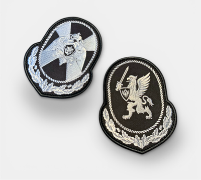 Комплект Шевронов На Рукав Центральный Аппарат ФСВНГ Росгвардия / Черный