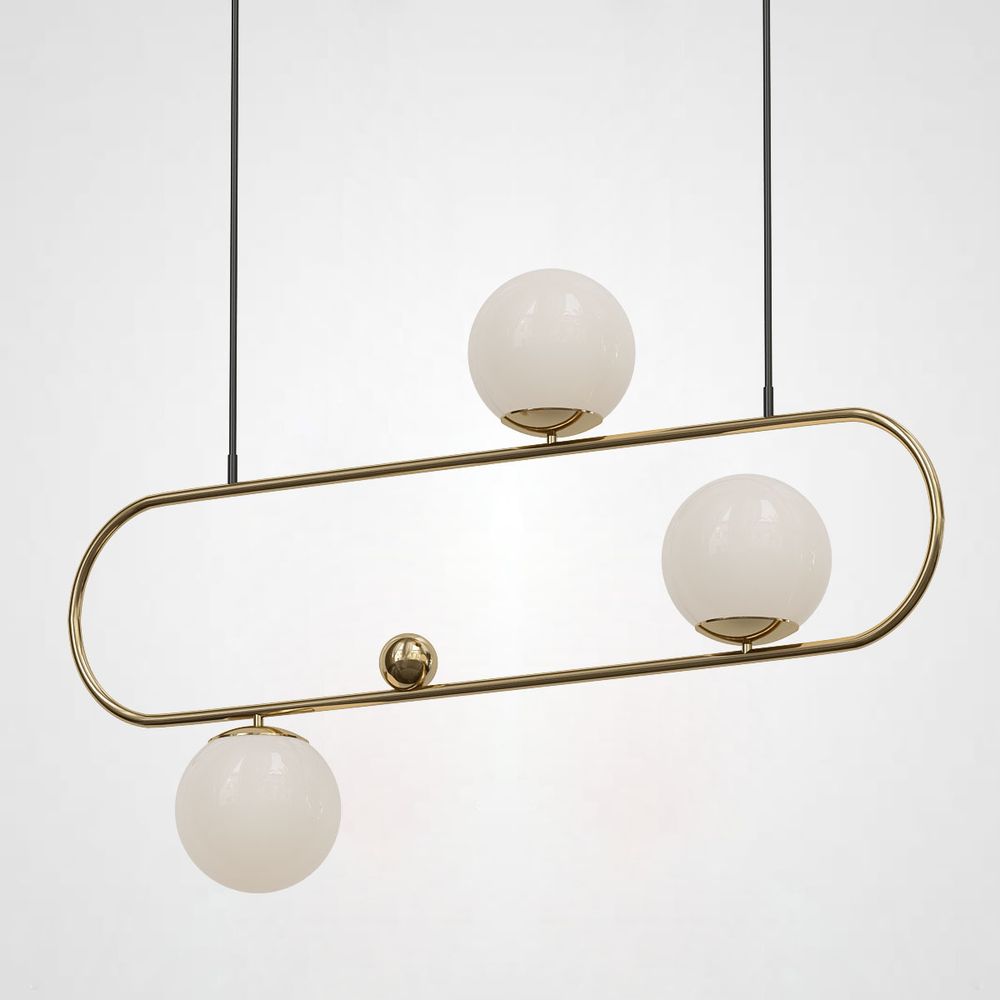 Подвесной реечный светильник HOOP L90 Bronze