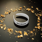 Balmain Hair Couture Ободок белый Limited Edition Acetate Headband Large FW24