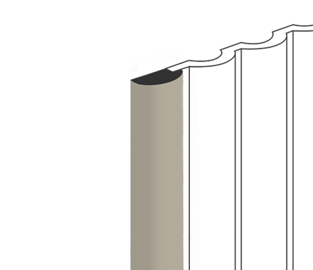 Финишный молдинг декорированный HiWood, 270x2,6 см