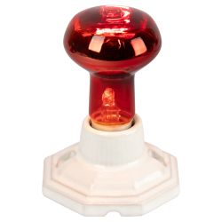 Светильник для инфракрасной лампы ЭРА FITO-Holder-CAP-light 3 м патрон-основание керамический с кабелем и цоколем Е27 | Светильники для растений