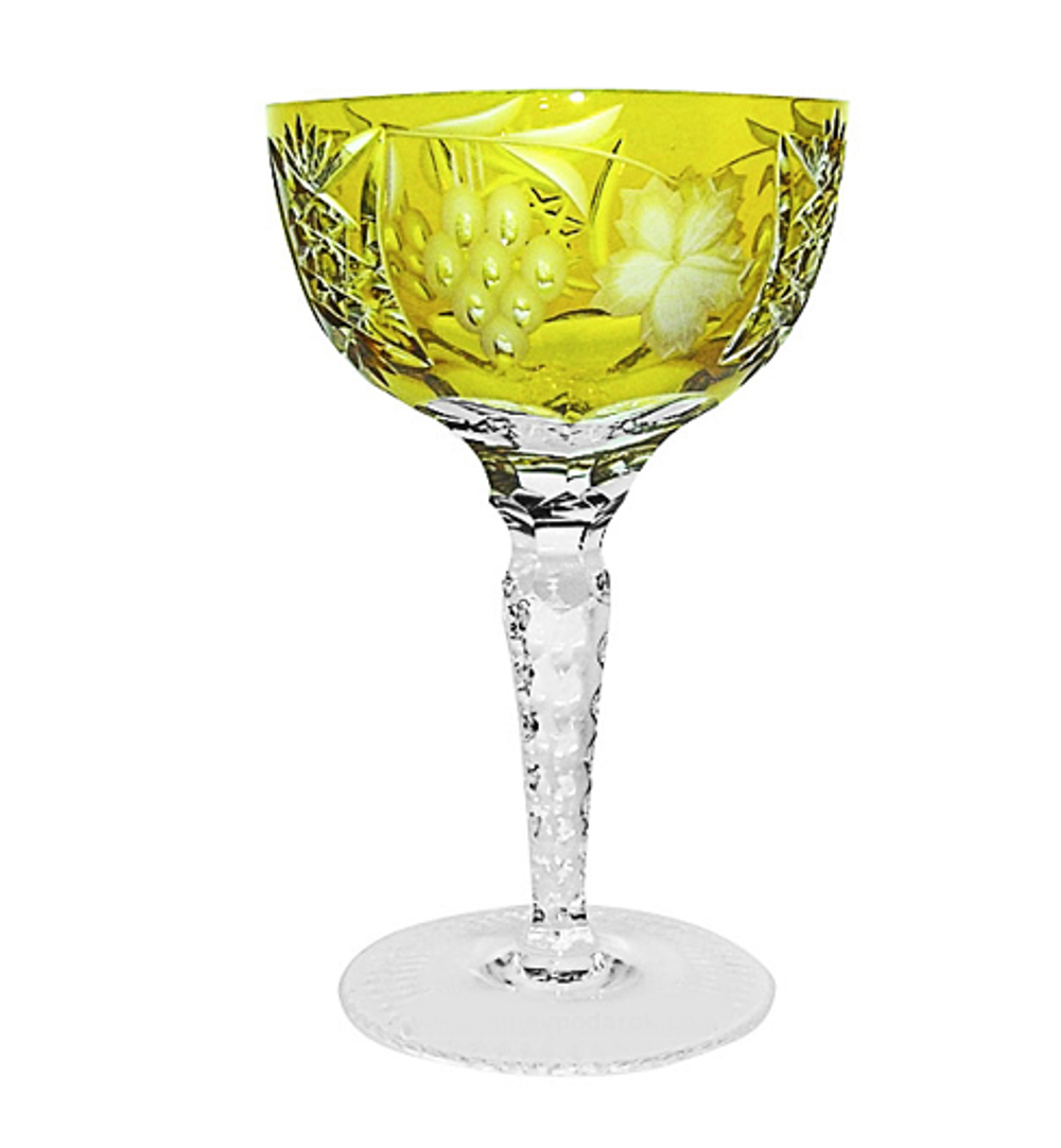 Фужер для шампанского 210 мл Ajka Crystal Grape янтарный Венгрия