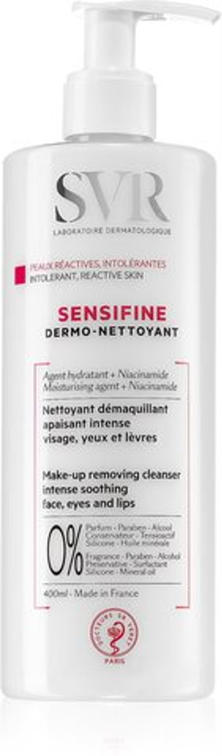 SVR Sensifine - успокаивающее молочко для снятия макияжа для аллергичной кожи /   400  ml  / GTIN 3401360084063