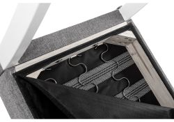 Стул Menson white / fabric pebble