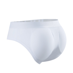 Мужские трусы брифы белые с push up JOCKMAIL JM2021-1
