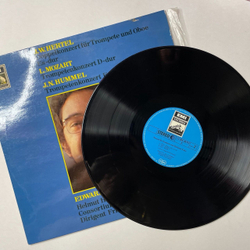 Винтажная виниловая пластинка LP J.W.Hertel, L. Mozart, J.N.Hummel, Edward H. Tarr, Helmut Hucke, Consortium Musicum, Fritz Lehan Doppelkonzert Fur Trompete Oboe Und Orchester Es Dur (Germany 1977)