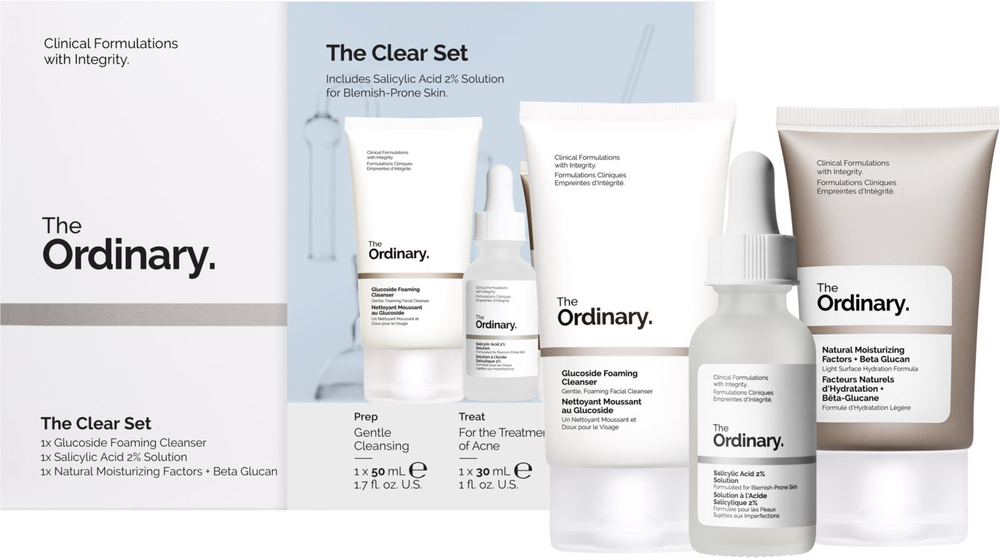 The Ordinary The Clear Set - подарочный набор /  3 szt.   / GTIN 769915233230