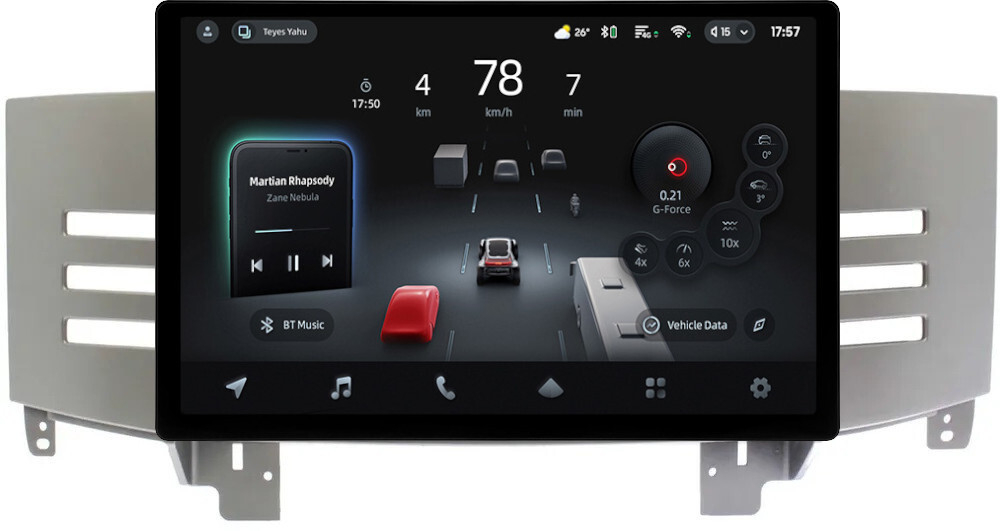 Магнитола для Toyota Mark X 2004-2009 (правый руль) - Teyes CC4-PRO монитор 13" 2K QLED на Android 13, Snapdragon 778G, 8+128, AI, CarPlay, DSP, 4G SIM-слот