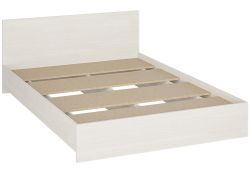 Полутораспальная кровать Адайн КР-140 140х200 белое дерево / белое дерево